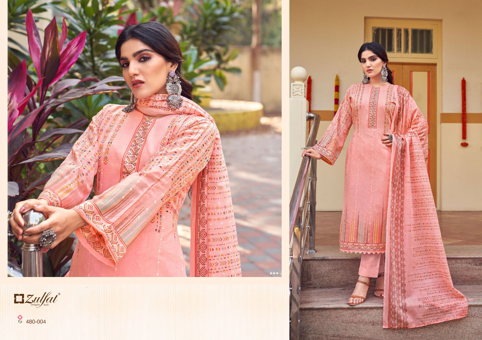 Zulfat Hakoba Wholesale Printed Cotton Dress Material Catalog